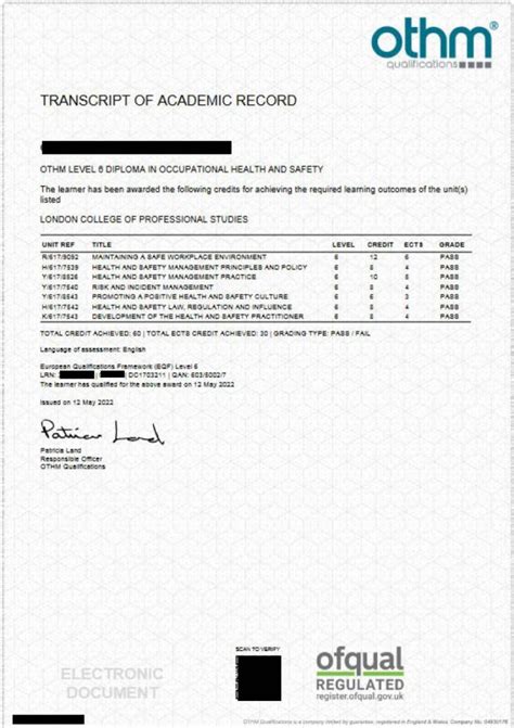 othm diploma programs ajman|OTHM Level 6 .